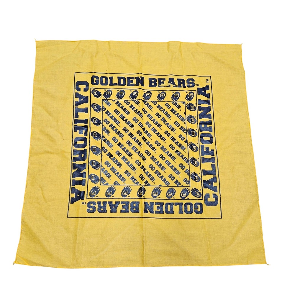 NCAA Bandana Unisex OS Yellow UC Berkeley Cal Golden Bears California Fan Gear
